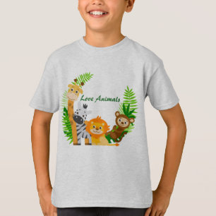 Sweat Shirt Boy Animals
