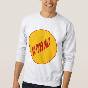 Sweat-shirt cendre homme BARCELONA Sweatshirt