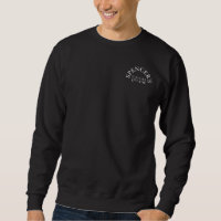 Sweat Shirt - Dark with white grapic - just front 