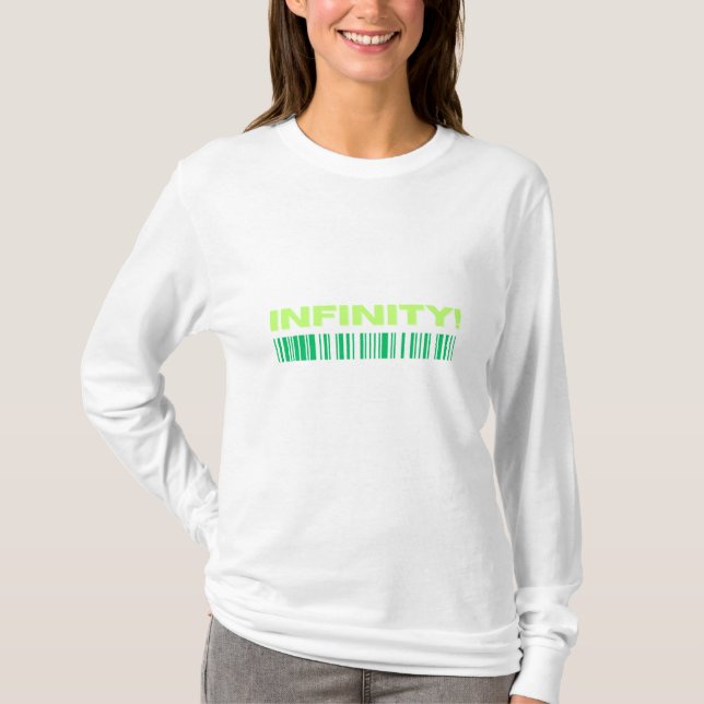 Sweat shirt long sleeve bar code comfortable shirt (Front)