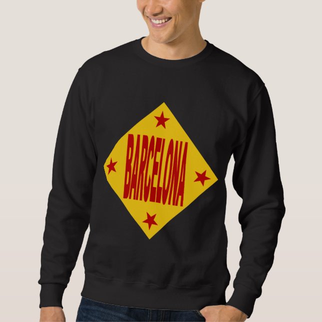 Sweat shirt noire BARCELONA (Front)