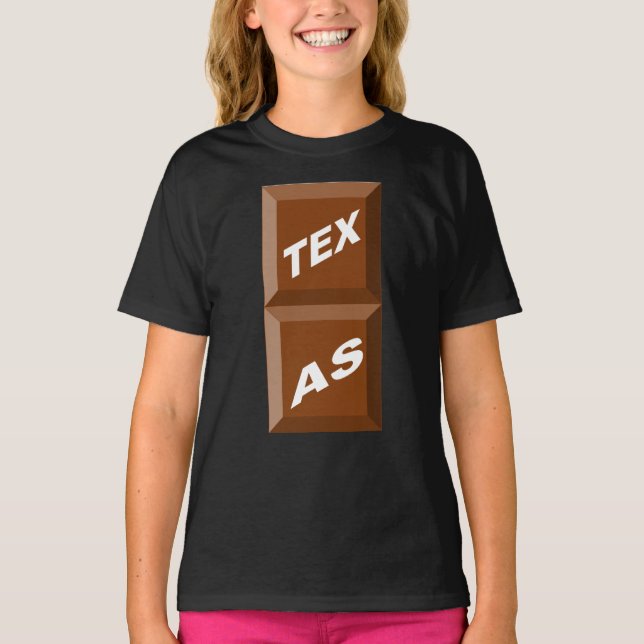 SWEAT-SHIRT RAGLAN BLACK TEXAS CHOCOLAT T-Shirt (Front)