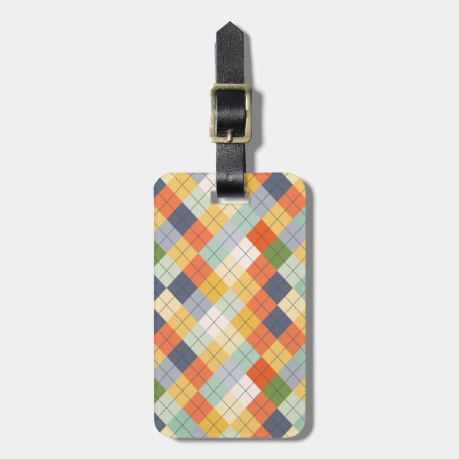 Sweater Background 2 Luggage Tag (Front Vertical)