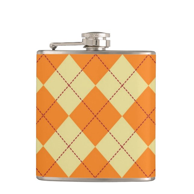 Sweater Background Hip Flask (Front)