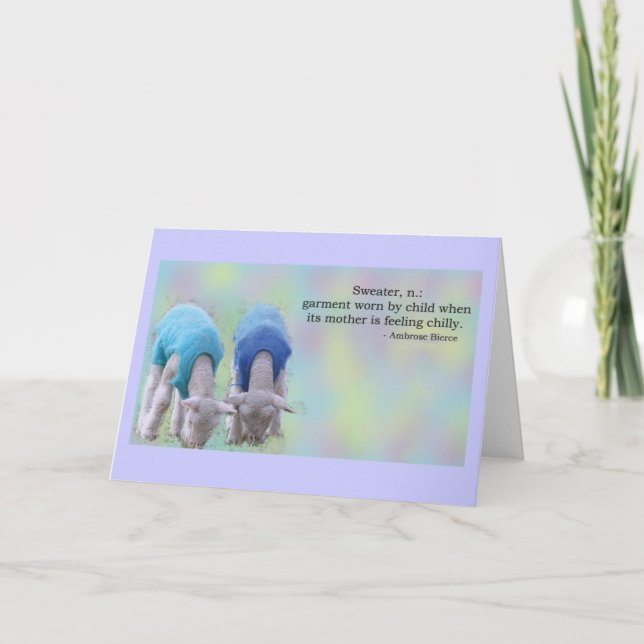 Sweater Defined Card (Front)