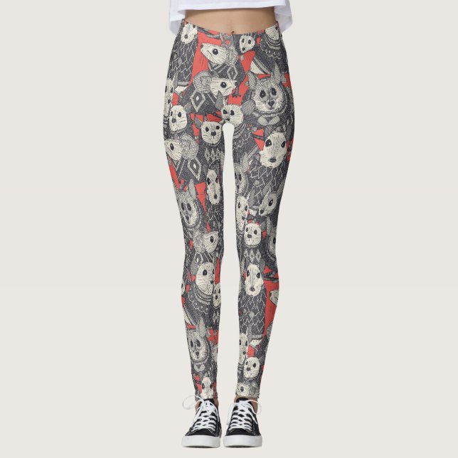 sweater mice coral leggings (Front)