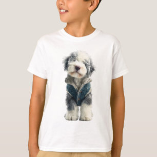 Sweater Vest Sheepdog Puppy Kids
