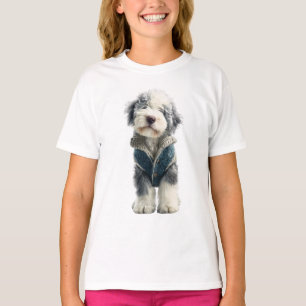 Sweater Vest Sheepdog Puppy Kids