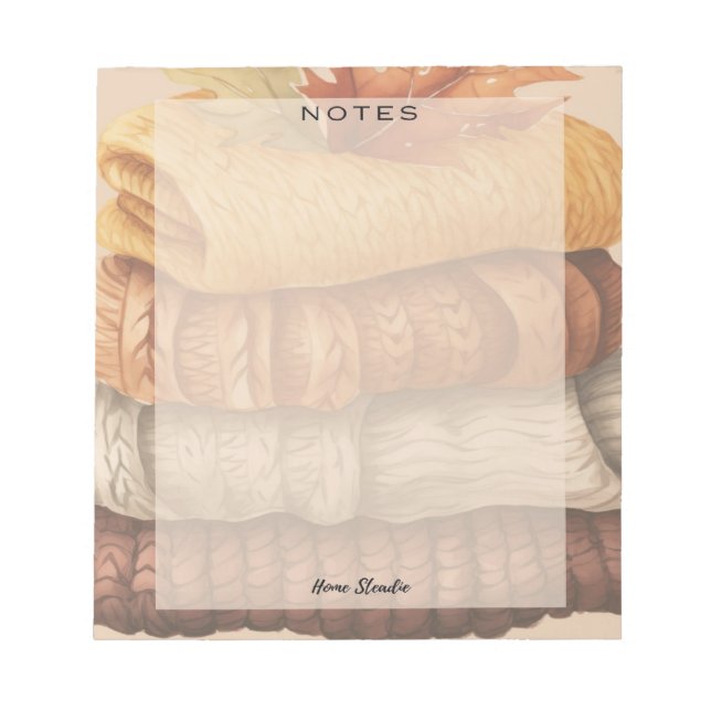 Sweater Weather Blank Notepad (Front)