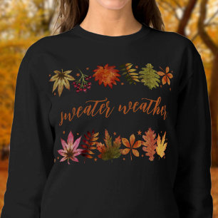 Sweater Weather Botanical Autumn Fall Leaves