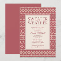 Sweater Weather Fall Baby Shower