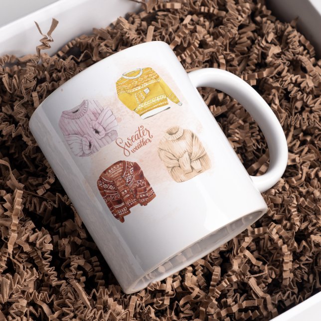 Sweater Weather Fall Personalised Mug (Creator Uploaded)