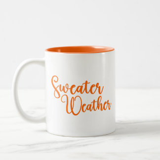 Sweater Weather Fall Two-Tone Coffee Mug