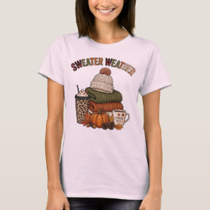 Sweater Weather Pumpkin Cosy Fall Coffee Design