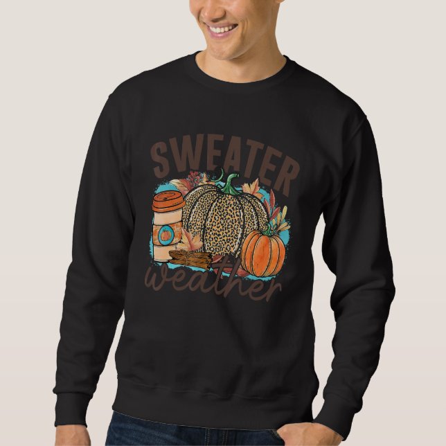 Sweater Weather Pumpkin Drink  Thanksgiving Party (Front)