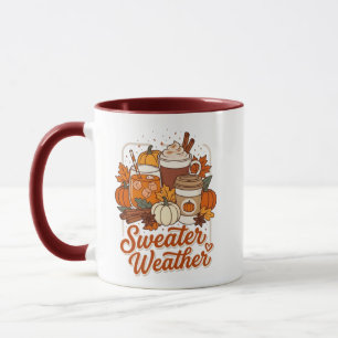 Sweater Weather Pumpkin Spice Latte Fall Mug