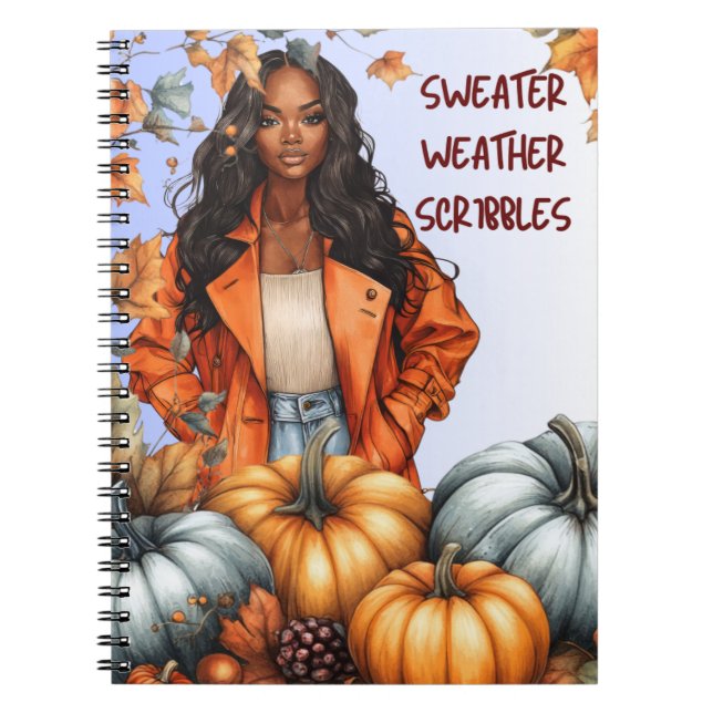 Sweater Weather Scribbles Notebook (Front)