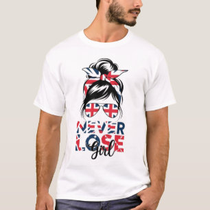 Sweatshirt American Mama NEVER TRUMP American Flag T-Shirt