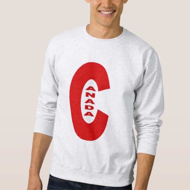 Sweatshirt ash man DESIGN CANADA (Front)