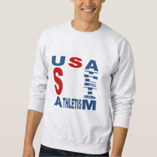 sweatshirt ash man USA ATHLETISM