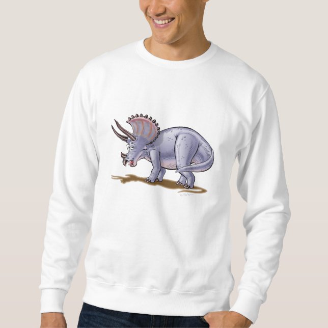 Sweatshirt Cartoon Triceratops (Front)