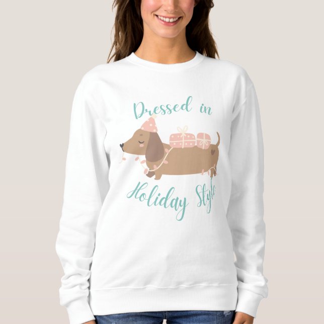 Sweatshirt Dressed in Holiday Style  (Front)