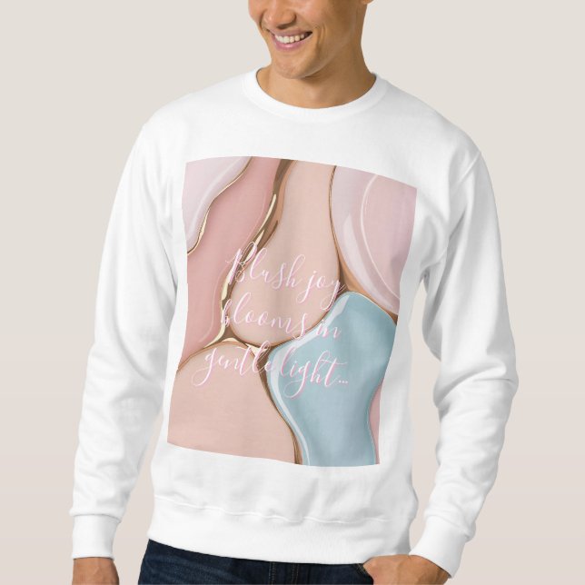 Sweatshirt in stylish abstract graphic (Front)