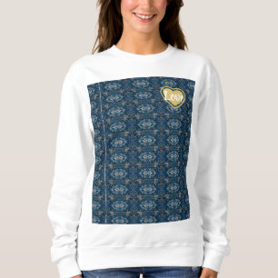 Sweatshirt - LOVE / Blue -Adiela Akoo