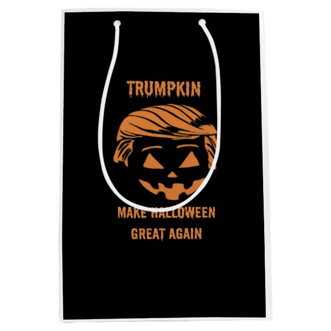 Sweatshirt, Trumpkin, Halloween Merch Classic Medium Gift Bag (Front)