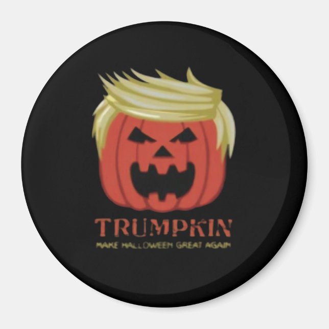 Sweatshirt, Trumpkin, Halloween Merch  Magnet (Front)