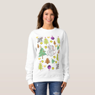 Sweatshirt Vintage Mouse Trees