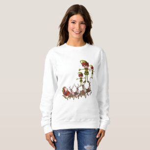 Sweatshirt Vintage Santa Elf