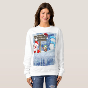Sweatshirt Vintage Santa's Snowman