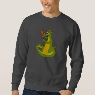 Sweatshirt with cartoon dragon