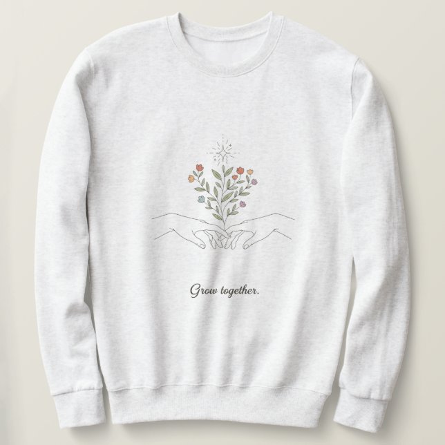 sweatshirt with growth mindset  (Design Front)