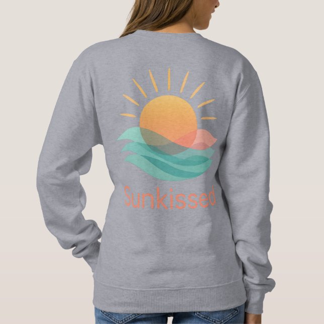 Sweatshirt with summer feelings "Sunkissed" (Back)
