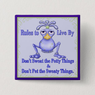 Sweaty Things 15 Cm Square Badge