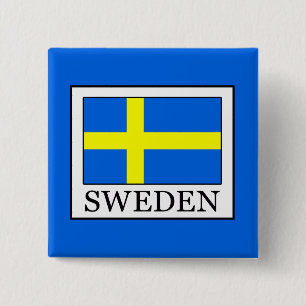 Sweden 15 Cm Square Badge