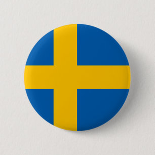 Sweden 6 Cm Round Badge