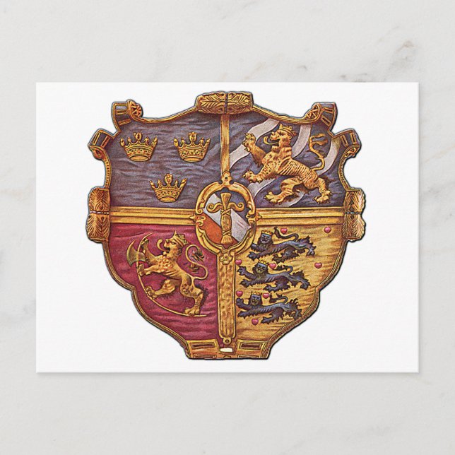 Sweden Ancient Coat of Arms Postcard (Front)