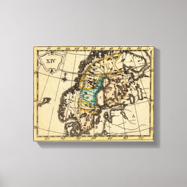 Sweden and Finland Canvas Print (Front)