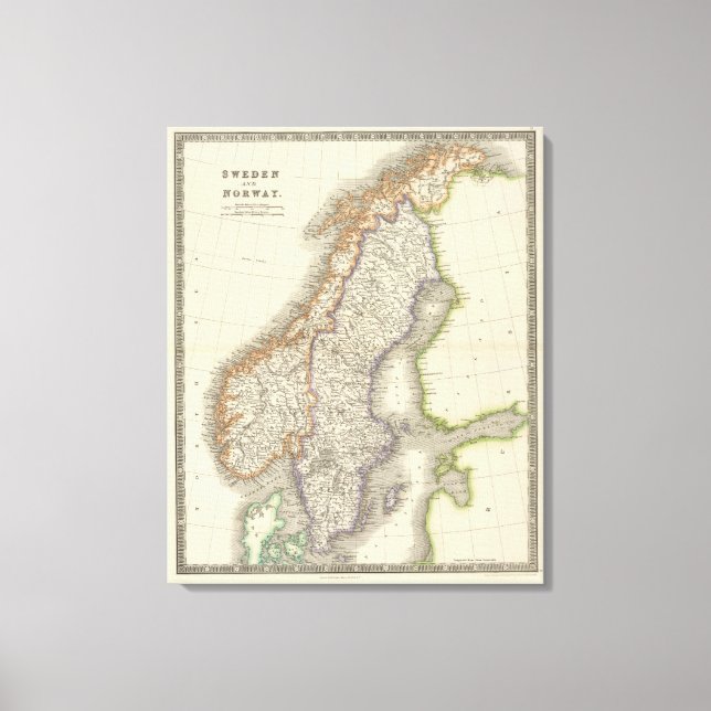 Sweden and Norway 10 Canvas Print (Front)
