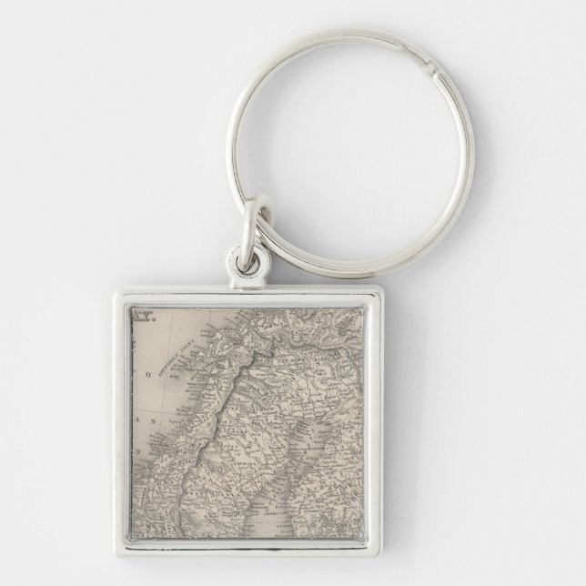 Sweden and Norway 4 Key Ring (Front)