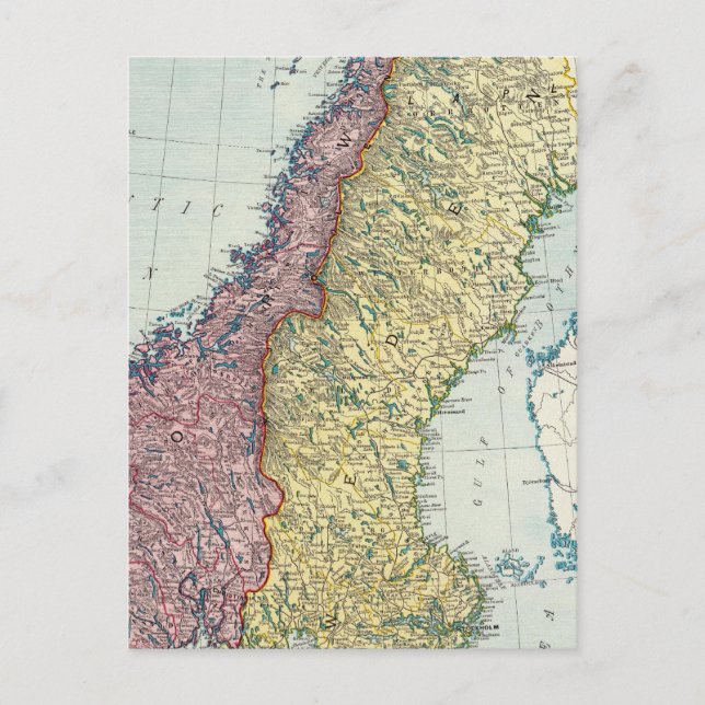 Sweden and Norway 5 Postcard (Front)