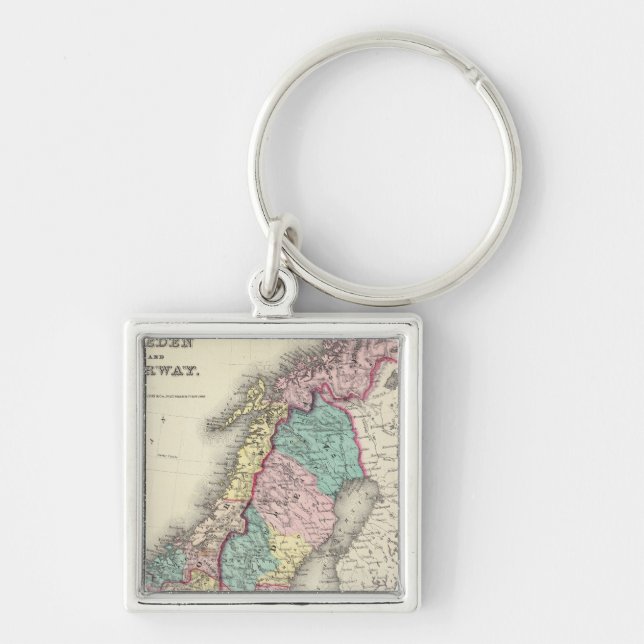 Sweden And Norway Key Ring (Front)