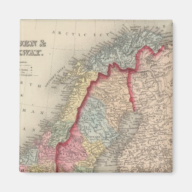 Sweden and Norway Magnet (Front)