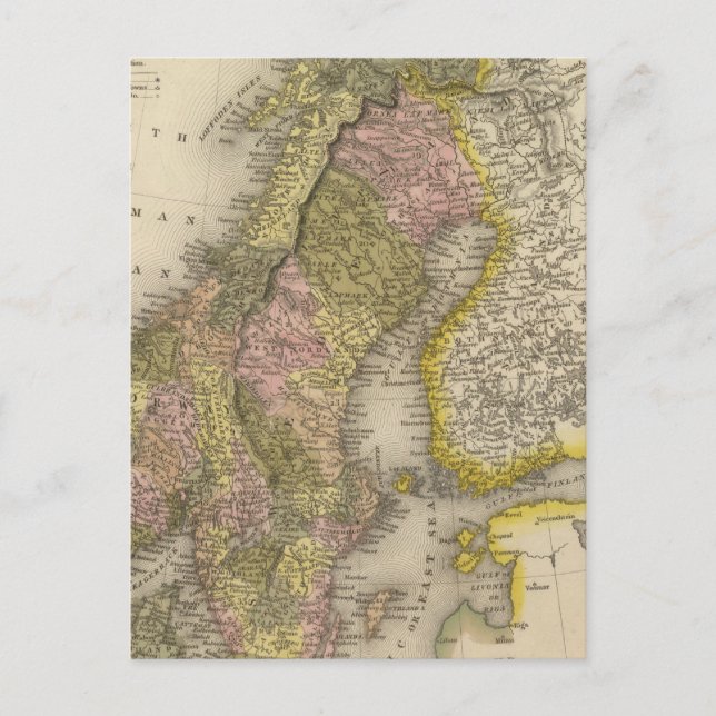 Sweden and Norway Postcard (Front)