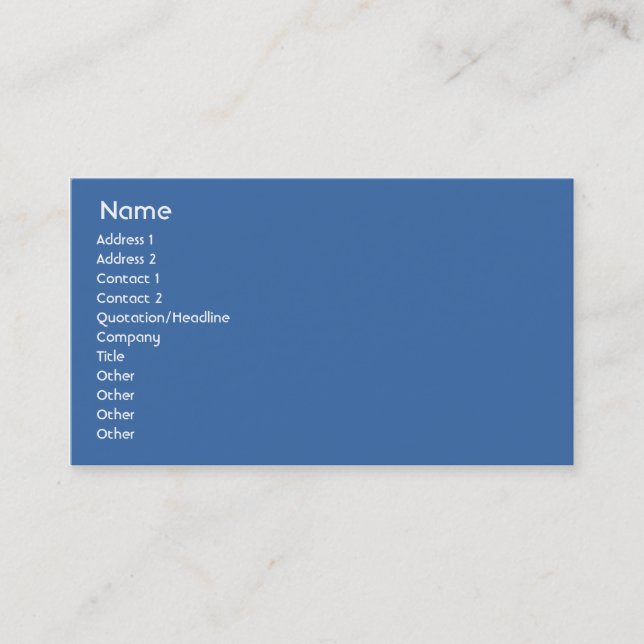 Sweden - Business Card (Front)