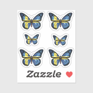 Sweden butterfly monarch flag