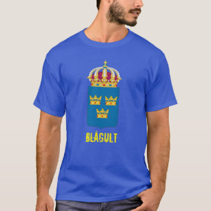 Sweden Coat of Arms Blågult T-Shirt